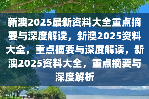 新澳2024-2025年精准正版资料全面释义与落实详解